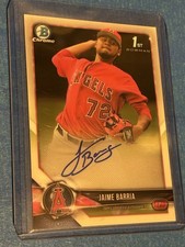 2018 Bowman Chrome Prospect Autographs Jaime Barria