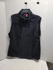 Camel Crown Mens Fleece Vest Black Size Xl