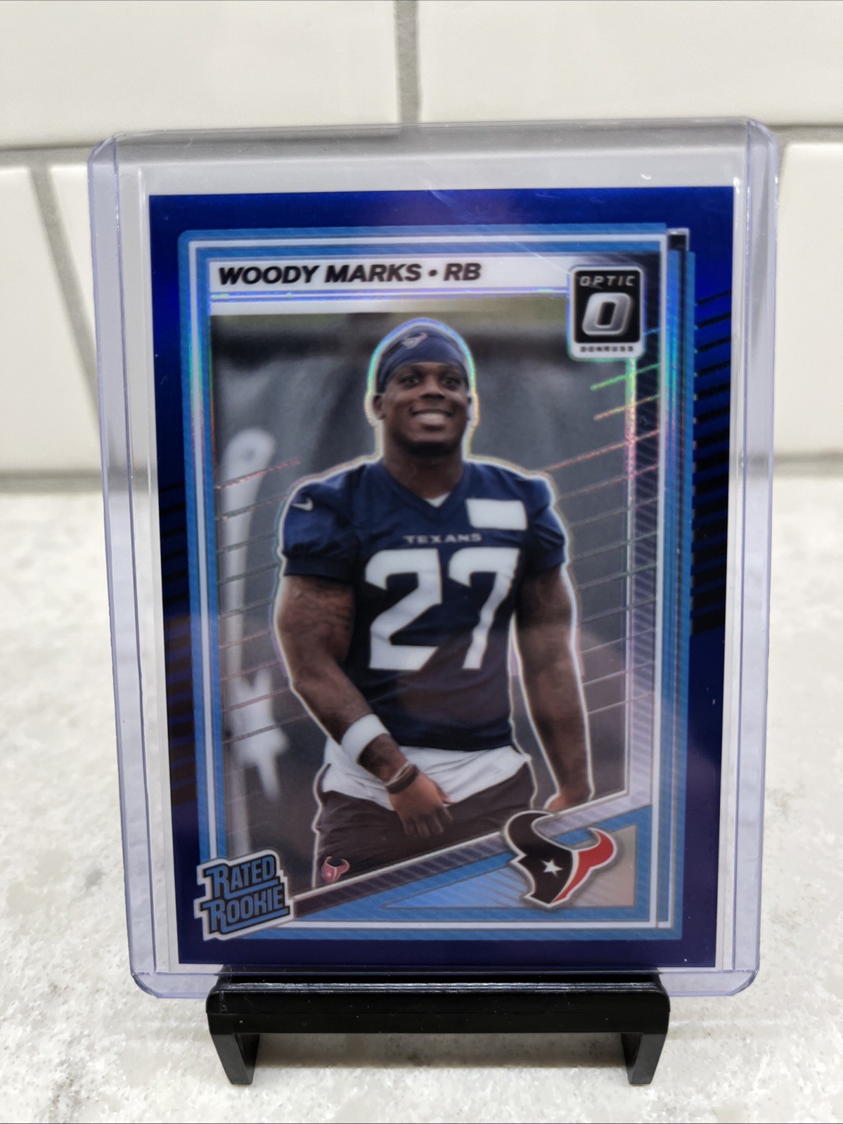 2025 Donruss Optic Woody Marks RC Blue /249 Houston Texans #288