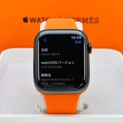 Apple Watch HERMES series7 45mm GPS+Cellular Black Noir Apple Watch HERMES series7 45mm GPS+Cellular Black Noir