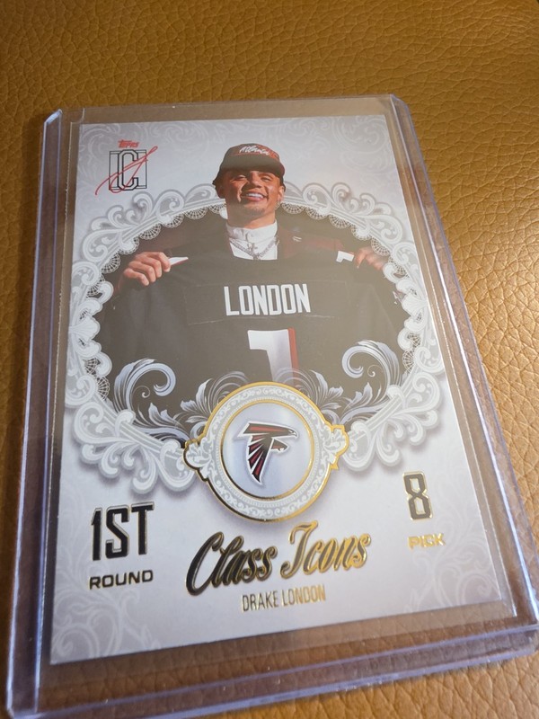 2025 Topps Signature Class Drake London Class Icons #CI-13 Atlanta Falcons