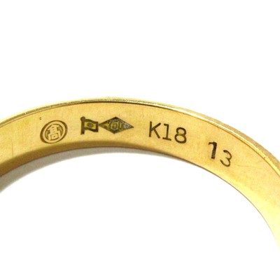 Auth Unbranded 18K Yellow Gold Ring | eBay