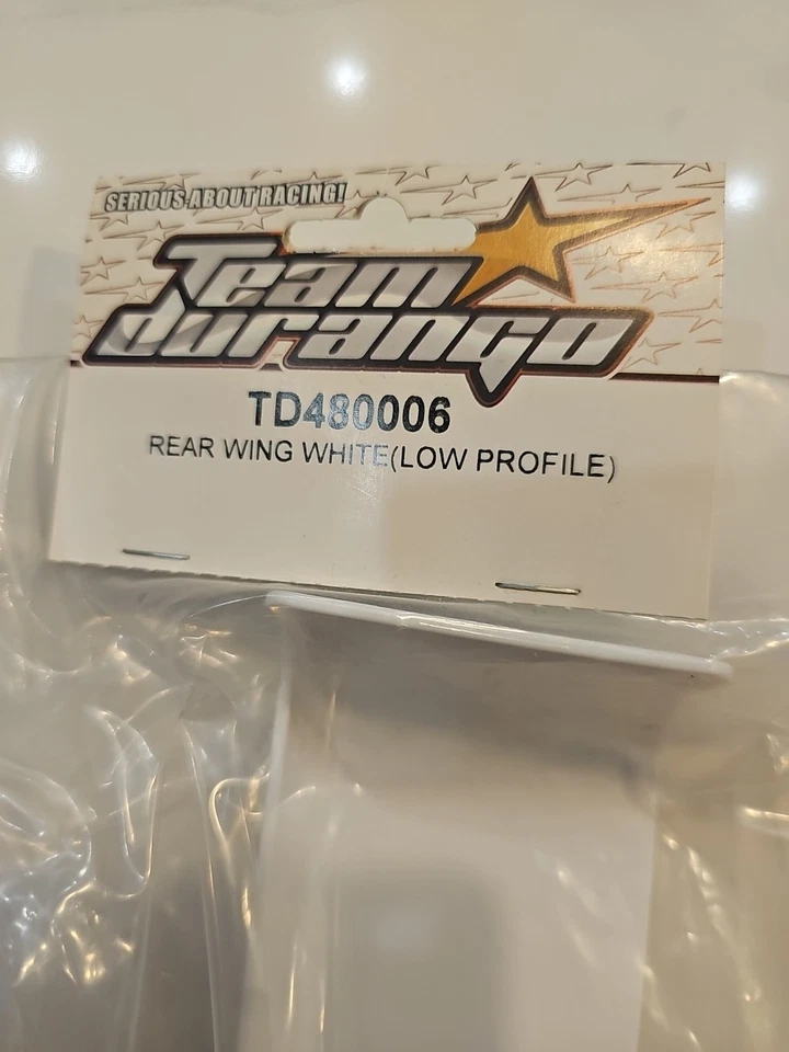 RC Team Durango TD480006 Rear Wing Low Profile White DEX408T Option Old Stock - Image 2 of 2