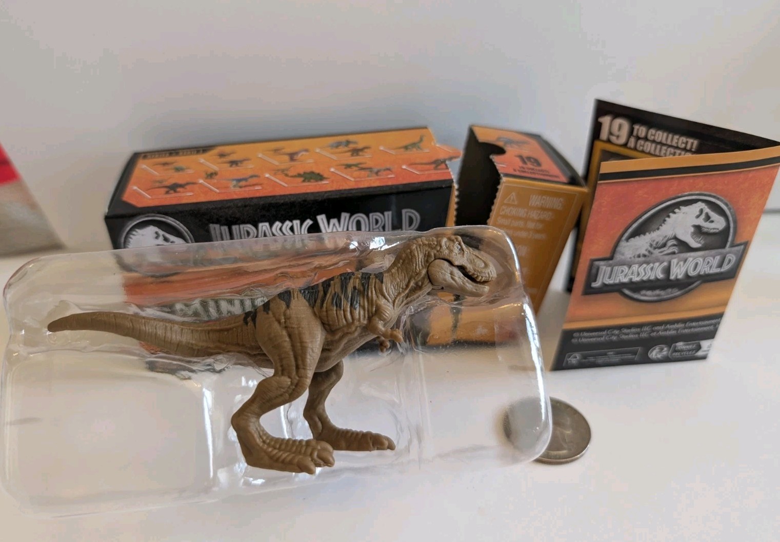 JURASSIC WORLD MINIS SERIES 1 Dinosaur Tyrannosaurus Rex Mattel Box Chaos Theory
