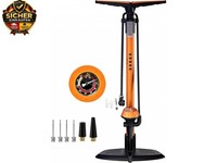 Fahrradpumpe Luftpumpe Fahrrad FranzöSische Ventile Mit Manometer, Luftpumpe