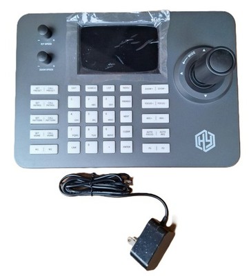 PTZ Camera Controller POE Network 4D Joystick Decoding Keyboard w/5'' LCD Screen