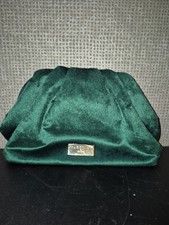 Marciano by Guess Emerald Green Velvet "Cloud" Pouch Clutch Bag