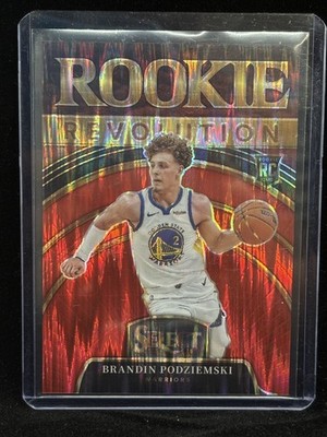 2023-24 Panini Select Rookie Revolution Red Flash /99 Brandin Podziemski  Rc