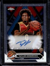 2023-24 Topps Chrome Taylor Hendricks Auto RC Rookie #CG-TAH Jazz