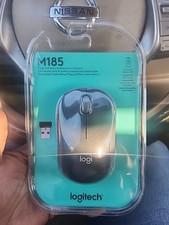 Logitech M185 Wireless Mouse, 2.4GHz USB Mini Receiver
