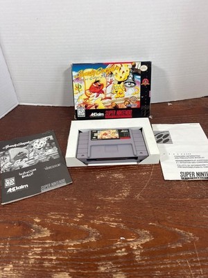 Speedy Gonzales Los Gatos Bandidos SNES Complete In Box Acclaim Sunsoft 1995 tes