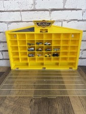Vintage Micro Machines 1989 Yellow Carry Case Galoob  11 Vehicles Cars/planes