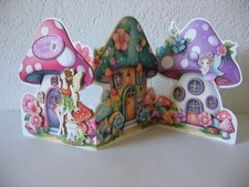 3D Grußkarte Geburtstag Aufstellkarte Pilzhäuser mit Spruch Elfen Wichtel (2)