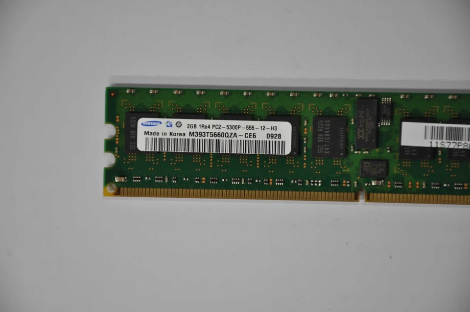 SAMSUNG 2GB 1Rx4 PC2-5300P USED M393T5660QZA-CE6 - Image 3 of 3