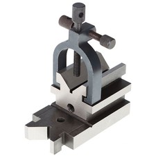 Percision 3-1/2" x1-7/8" x1-7/8" Angle V-Block W/ Clamp Set Accuracy 0.0003"