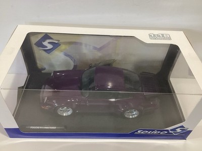 1/18 Solido Porsche 911 (964) Turbo Violet Blue Metallic 1990