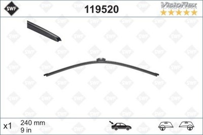 SWF Rear Wiper Blade 240 mm 9'' Fits CITROEN C5 RENAULT Clio Lutecia VM262