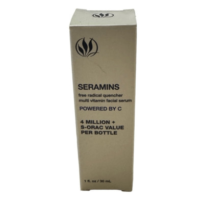 SERIOUS SKINCARE FACE SERUM 1oz SERAMINS POWERED BY C MULTI VITAMIN - BRAND NEW