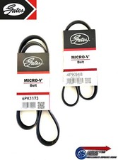 GATES AUX Auxiliary Drive Belt Set Alternator & A/C - For Nissan Z33 350Z VQ35DE