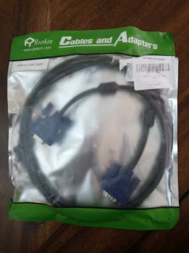 RANKIE CABLES AND ADAPTERS DP TO HDMI R-1340-CB-VGA(VGA to VGA) - Picture 1 of 3