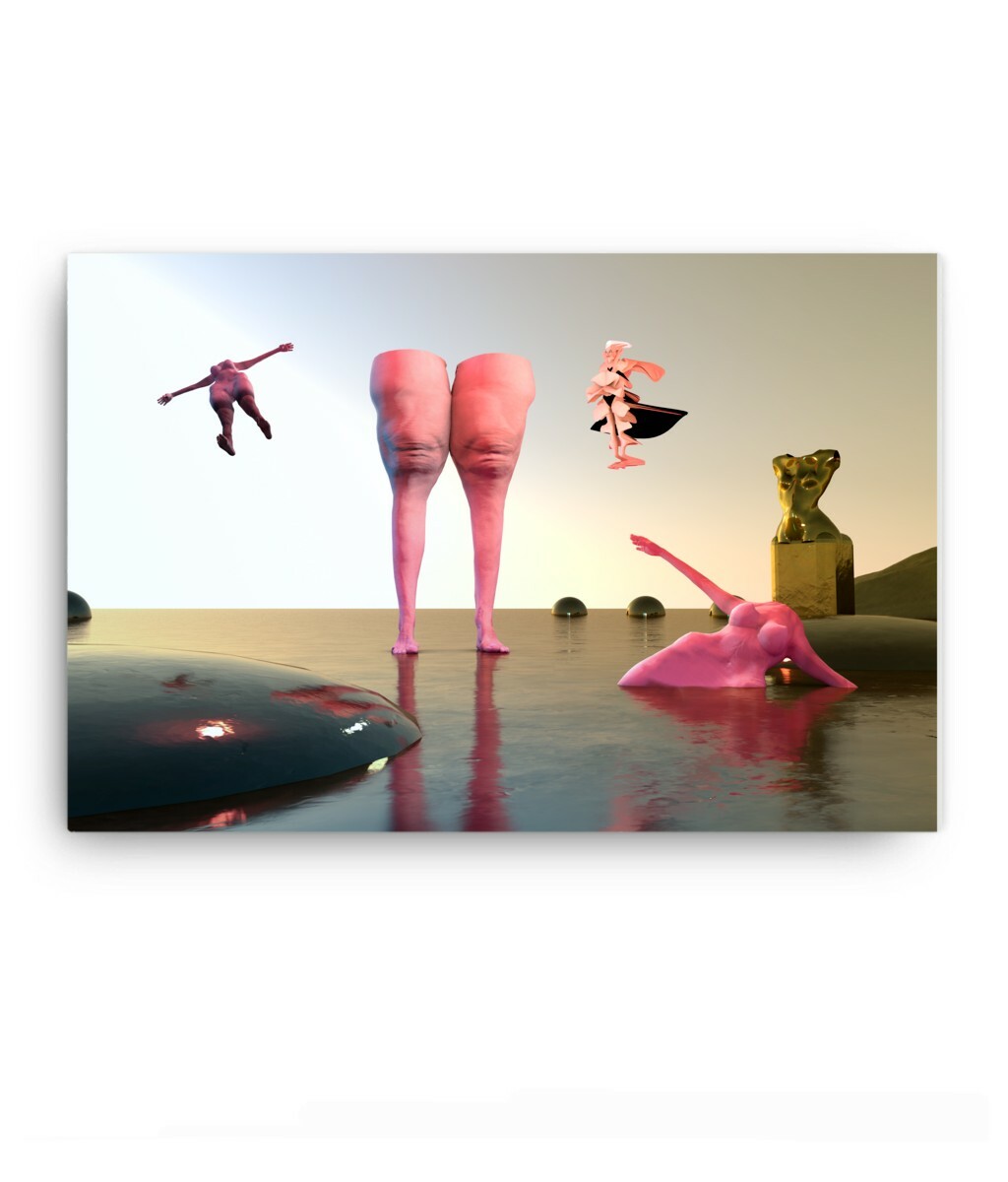 Décoration murale pop art surréalisme et poster illustration d'art contemporain pour chambre