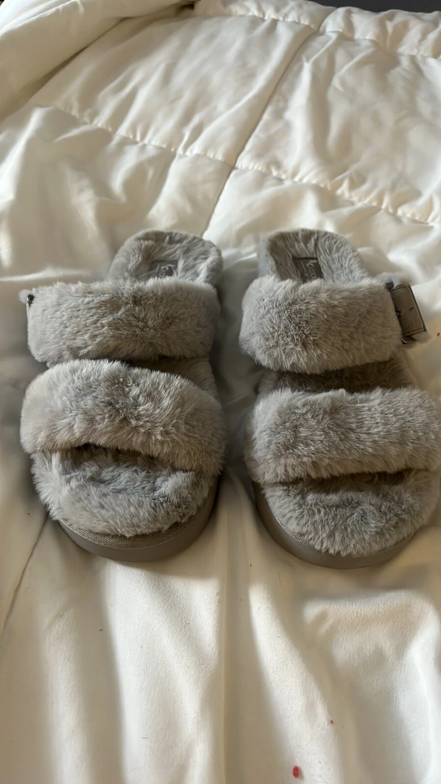 Sandali pantofole Koolaburra by UGG Furr Ah taglia 7 sfoderati in blush pallido