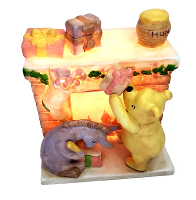 Charpente Winnie the Pooh Fireplace Eeyore Christmas Lamp NOB