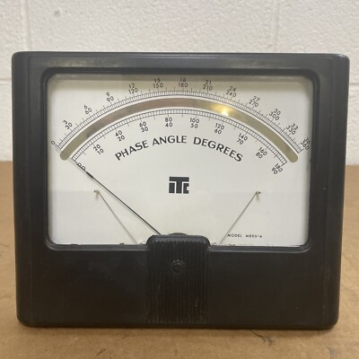 Vintage ITC Model MRDS-4 Phase Angle Degrees ***Front Meter w/Glass ONLY****