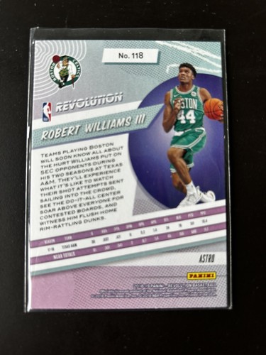2018-19 Panini Revolution ROBERT WILLIAMS III Astro Rookie Boston Celtics #118 - Picture 2 of 4