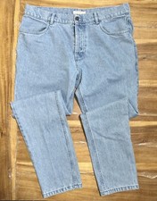 Luca Faloni Men  s Jeans Denim Light Blue Cotton Sz.UK 38 US 38 IT 54 Button Fly
