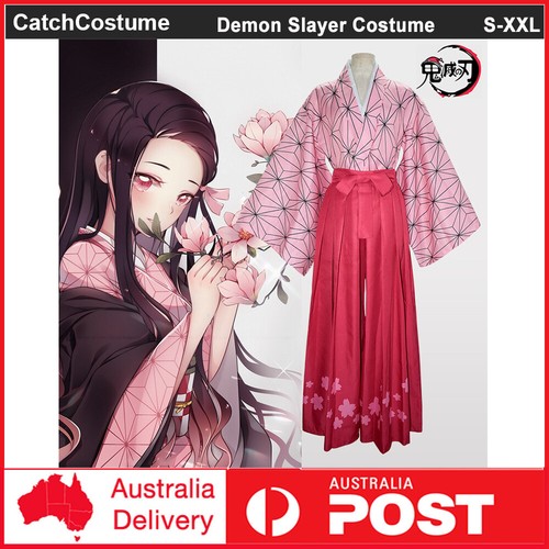 2023-demon Slayer Frère Et Soeur Kamado Nezuko Cosplay Costume Outfit Kimono Anime Costume Wig-1