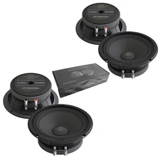 2 Pair Deaf Bonce Apocalypse 6.5" Midrange Car Speakers 1200W 4 Ohm AP-M60SQL
