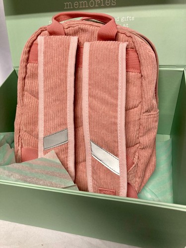CUTE! Personalized Mini Backpack "GEMMA" Pink Bumbleebee, Cord 10" - Picture 2 of 3