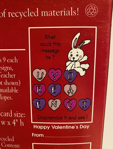 Vintage 1993 Games to Play on Valentines Day by Carlton Cards New Sealed Box - Picture 4 of 11
