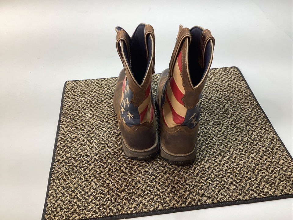 Durango Women’s 11 M Lady Rebel American Flag Square Toe Cowboy Boots