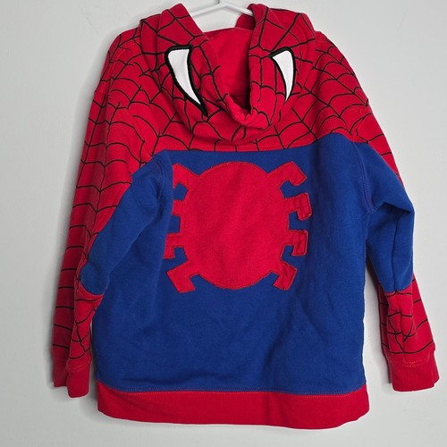 Marvel Spiderman Kids Sweatshirt Character Pullover Hoodie Youth Small Size S - Picture 6 of 11