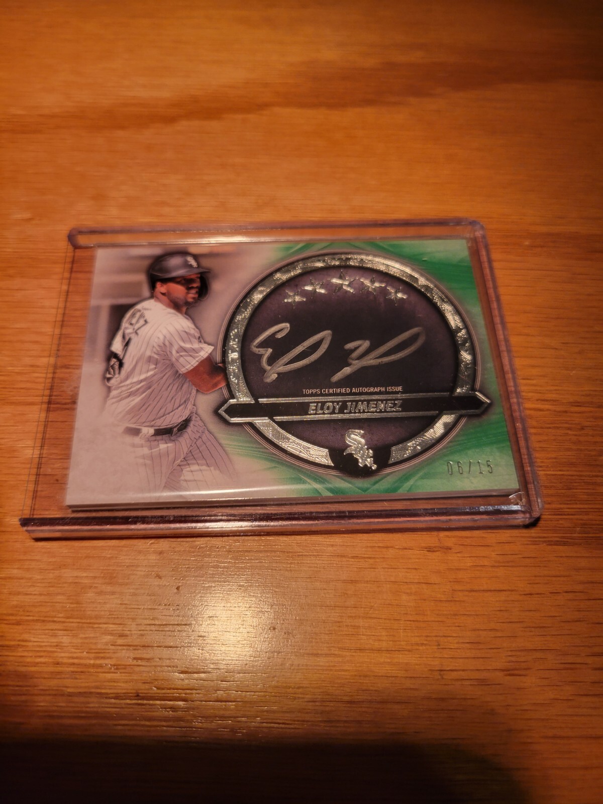 Eloy Jimenez 2021 Topps Five Star Silver Signature Autograph Auto Green /15