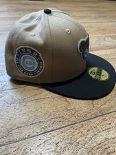 New Era 59FIFTY Exclusive Chicago Cubs 1990 All Star Game 2-Tone Tan/Black Hat