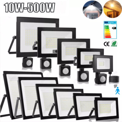 LED Fluter Flutlicht 500W 300W 200W 100W 50W 30W 20W Außen Strahler Scheinwerfer