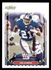 2006 Score #179 Tiki Barber New York Giants