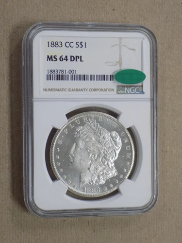 1883 CC $1 Morgan Silver Dollar NGC MS64 DPL CAC