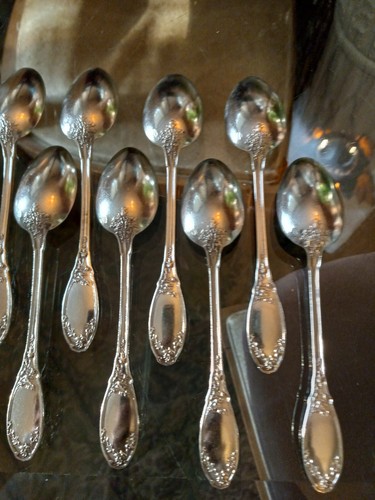11 Cucchiai da dessert Henri Gabert Argento Sterling Francese 950/1000 - Foto 8 di 10