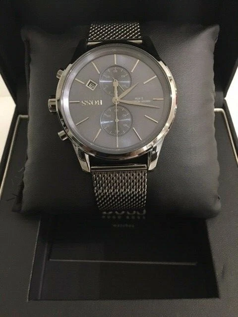 Hugo Boss Men s Jet 41mm Chrono Stainless steel Water Resistant Watch