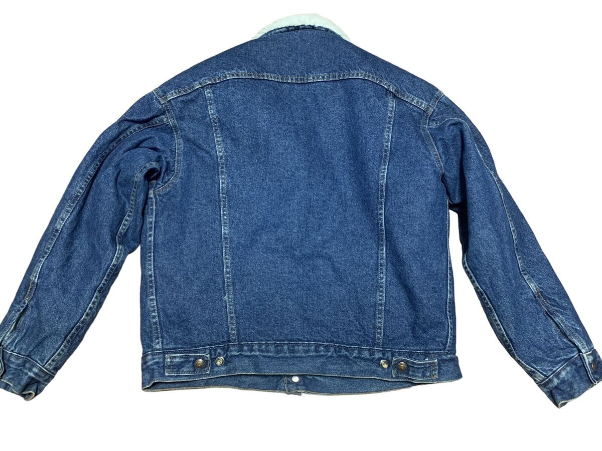 Levis 80s Trucker Sherpa Jean Jacket M 70609 Denim Boa Levis 80s Trucker Sherpa Jean Jacket M 70609 Denim Boa