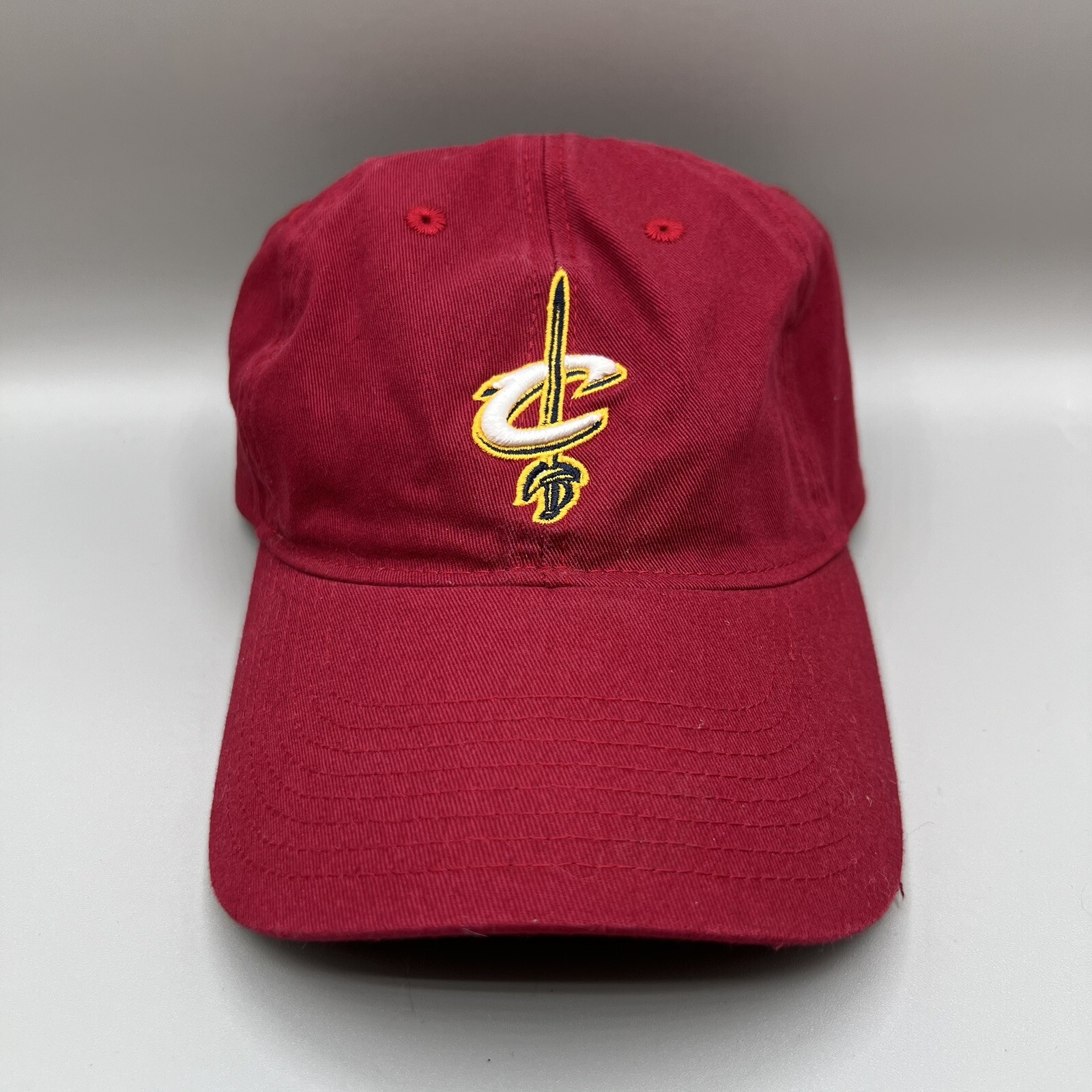 Cleveland Cavaliers NBA Elevation Hat Maroon Adjustable Strap Logo Cap