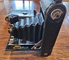 Antique No 1A Autographic Kodak Jr. Folding Bellows Camera 130mm 1920's Vintage