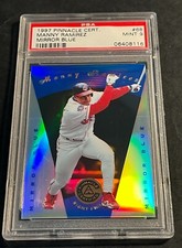 1997 PINNACLE MIRROR BLUE MANNY RAMIREZ PSA 9 POP 2 ONLY ONE PSA 10