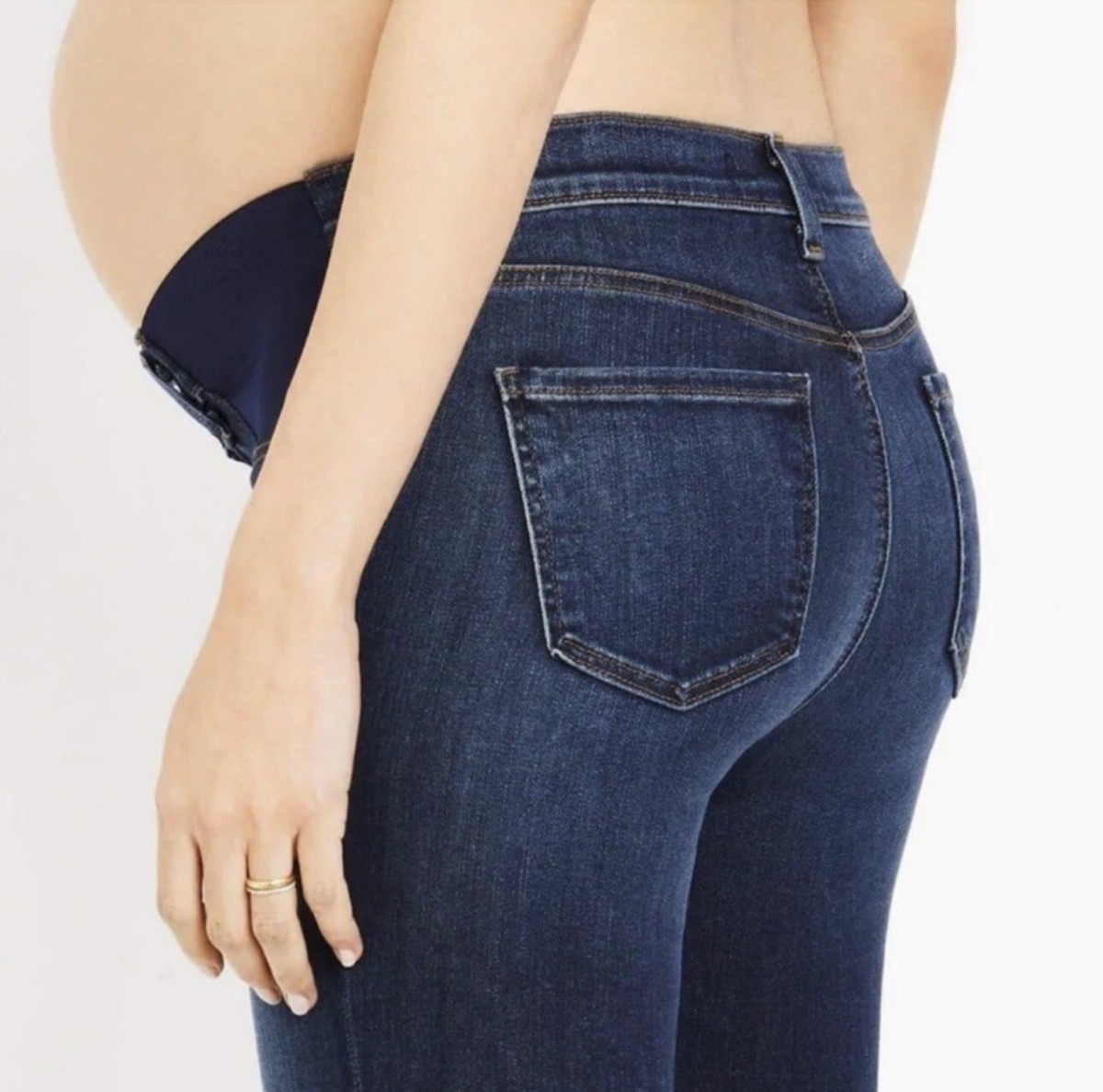 Jean Skinny De Maternité J Brand Avec Panneaux Latéraux - Taille 25 - Très Bon état