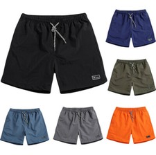 MENS SWIM SHORTS SWIMMING RUNNING SPORTS GYM SUMMER HOLIDAY BEACH CASUAL TRUNKS