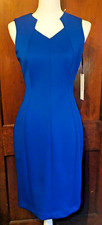 Calvin Klein Women's Sweetheart Sleevess Dress Royal Blue Size 4